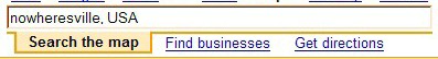 google map of nowhereville, usa-searchbox