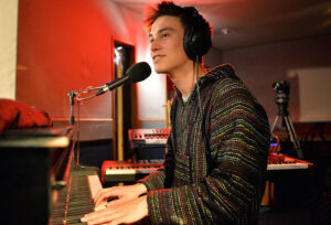 Jacob Collier at the piano